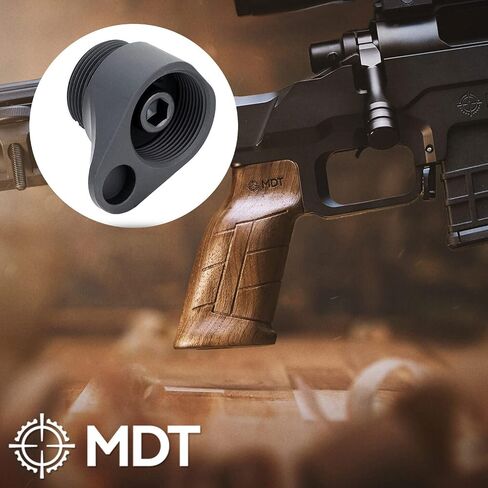 MDT Hunting Firearm to Fixed Stock Adapter, Compatible Hunting Firearm Interface Chassis, Increases Length of Pull by 0.75", Black (102254-BLK) in Kuwait