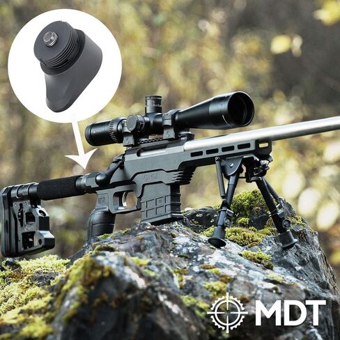MDT Hunting Firearm to Fixed Stock Adapter, Compatible Hunting Firearm Interface Chassis, Increases Length of Pull by 0.75", Black (102254-BLK) in Kuwait