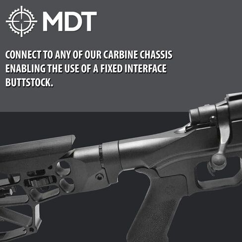 MDT Hunting Firearm to Fixed Stock Adapter, Compatible Hunting Firearm Interface Chassis, Increases Length of Pull by 0.75", Black (102254-BLK) in Kuwait