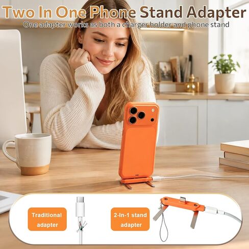 4 Pcs 240W USB C to USB C Invisible Stand Charger, 2 In 1 Foldable Holder in Kuwait