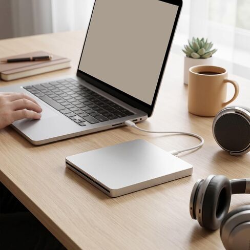 External DVD Drive USB C Aluminum Alloy Slot Loading in Kuwait
