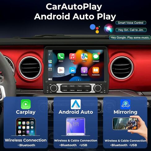 Android 14 Car Radio Stereo Upgrade for Jeep Wrangler JL & Gladiator JT 2018-2022, 9" QLED IPS Touch Screen, Wireless Carplay & Android Auto Head Unit GPS DSP/DTS 4G LTE, 5G WiFi Octa core 4GB+64GB in Kuwait