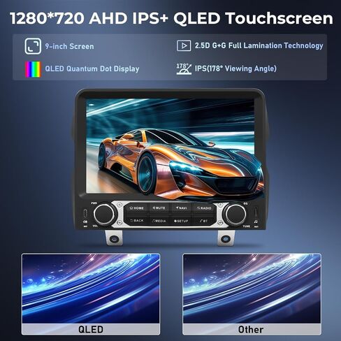 Android 14 Car Radio Stereo Upgrade for Jeep Wrangler JL & Gladiator JT 2018-2022, 9" QLED IPS Touch Screen, Wireless Carplay & Android Auto Head Unit GPS DSP/DTS 4G LTE, 5G WiFi Octa core 4GB+64GB in Kuwait