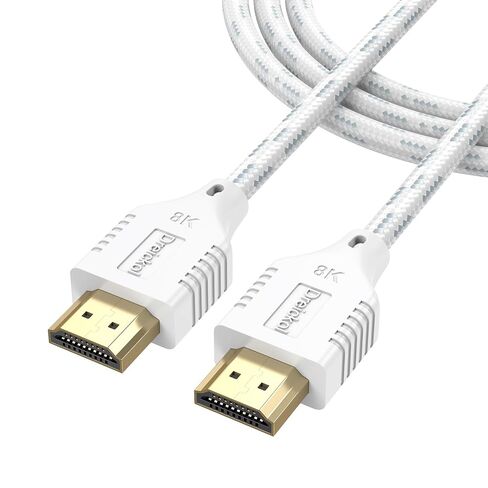 8K White HDMI 2.1 Cable 6.6FT/2M, Ultra High Speed HDMI Cable in Kuwait