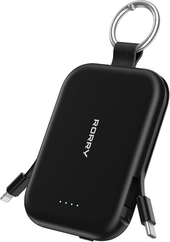 RORRY CharmGo Portable Charger, 5000mAh Power Bank with Built-in Cables in Kuwait
