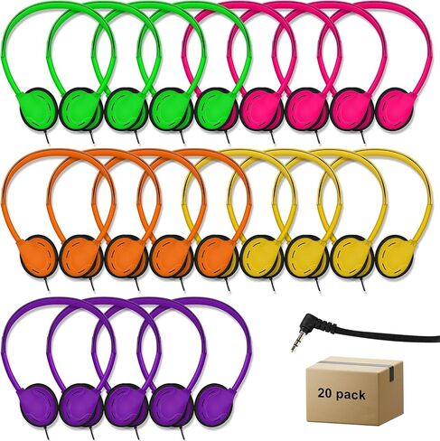 20 Pack Headphones for Kids Students, Multi Color in Kuwait