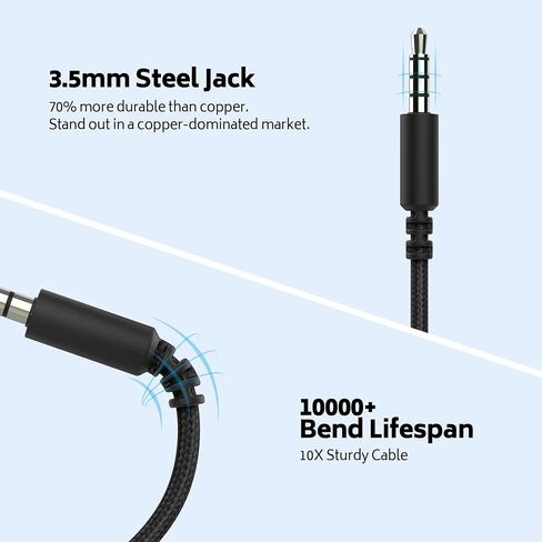 Wired Classroom Headphones 10-Pack, Over-Ear 3.5mm Headphones for School in Kuwait