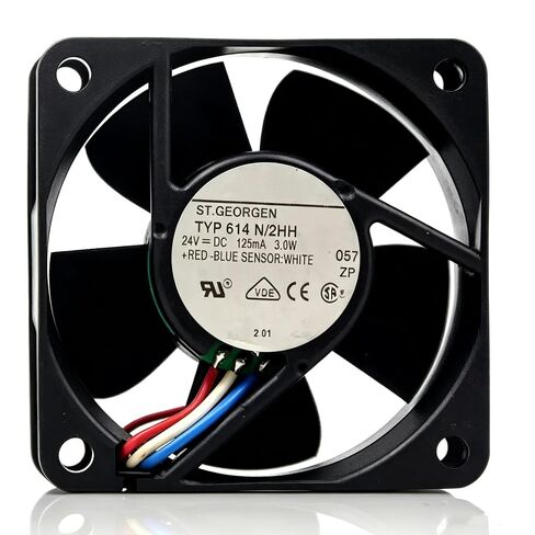 614N/2HH DC24V 125mA 3W 60x60x25mm 6cm 3-Wire Cooling Fan in Saudi Arabia