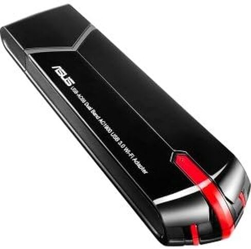 ASUS USB-AC68 AC1900 Dual-Band USB 3.0 WiFi Adapter, Cradle Included in Kuwait