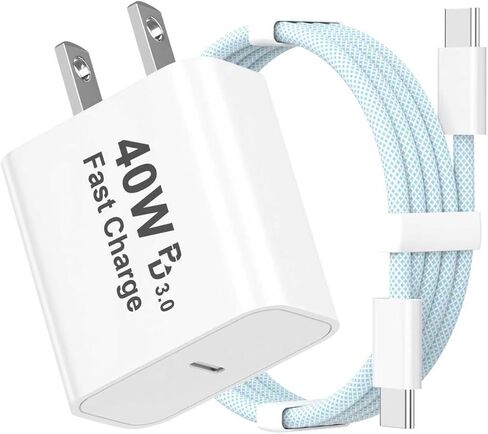 [Apple MFi Certified] 40W iPhone 17 Charger,USB C Wall Charger Cable in Kuwait