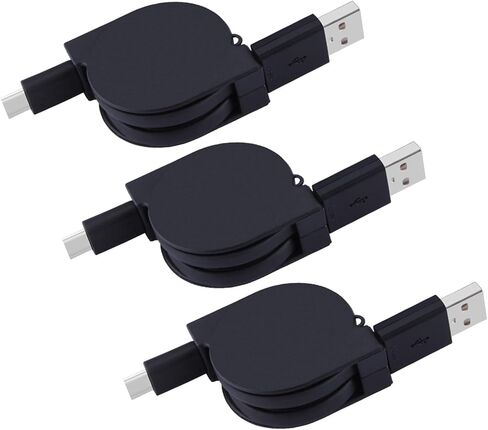 USB Type C Cable Fast Charging 3.3FT Retractable Cell Phone Charger USB to in Saudi Arabia