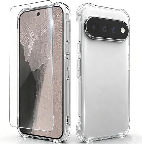 for Google Pixel 11 Pro Case,Screen Protector Clear Women Girls-(Clear) in Kuwait