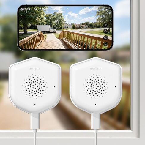 2K Window Security Camera, 2.4GHz & 5GHz WiFi Indoor Window Cameras for Home Security with Color Night Vision, AI Event Detection with Smart Search, No Drill Window Camera for Apartment (2Pcs) in Saudi Arabia