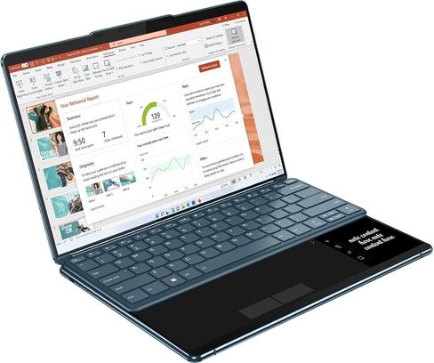 Lenovo Yoga Book 9i 2-in-1 13.3" 2.8K Dual Screen OLED Touch Laptop - Intel Core i7-1355U with 16GB Memory - 512GB SSD - Tidal Teal ((512GB - China Model No Warranty) in Kuwait