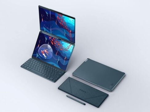 Lenovo Yoga Book 9i 2-in-1 13.3" 2.8K Dual Screen OLED Touch Laptop - Intel Core i7-1355U with 16GB Memory - 512GB SSD - Tidal Teal ((512GB - China Model No Warranty) in Kuwait