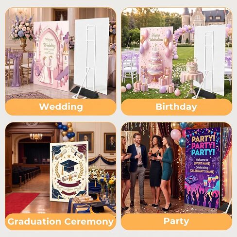 Thickened Wedding Backdrop Stand Heavy Duty Metal Arch with Weight Bag in Kuwait