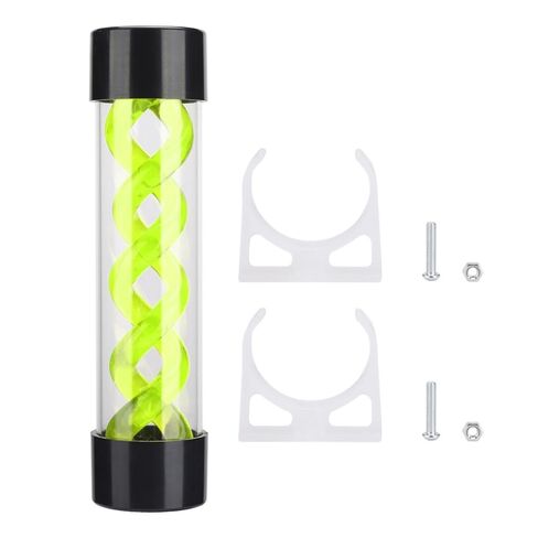 200mm Water Tank with G1/4 Thread – PC Water Cooling System Reservoir for Desktop Computer, 45mm Diameter Acrylic Tube, Leak-Proof Design(Green) in Kuwait