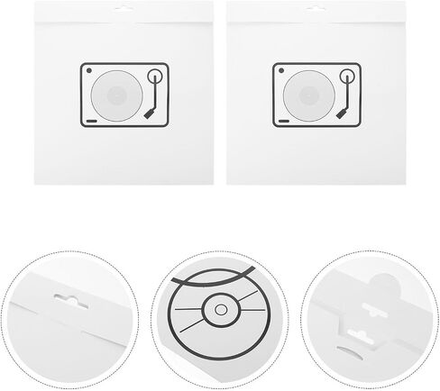 4pcs Inch Vinyl Record Protective Paper Sleeves Storage Bags in Kuwait
