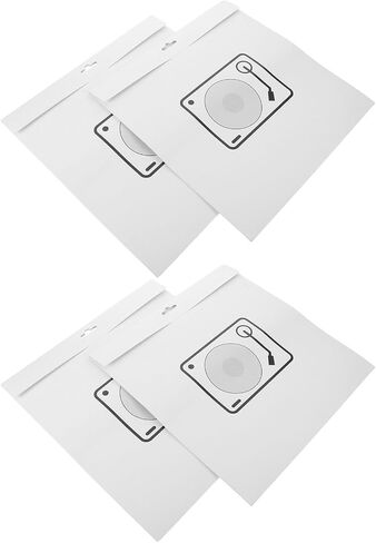 4pcs Inch Vinyl Record Paper Sleeve White for Storage in Kuwait