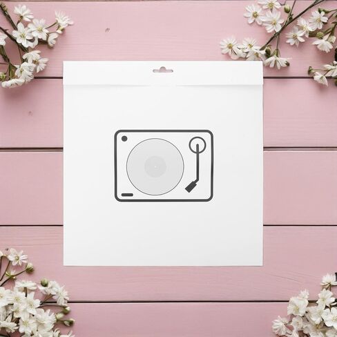 4pcs Inch Vinyl Record Paper Sleeve White for Storage in Kuwait