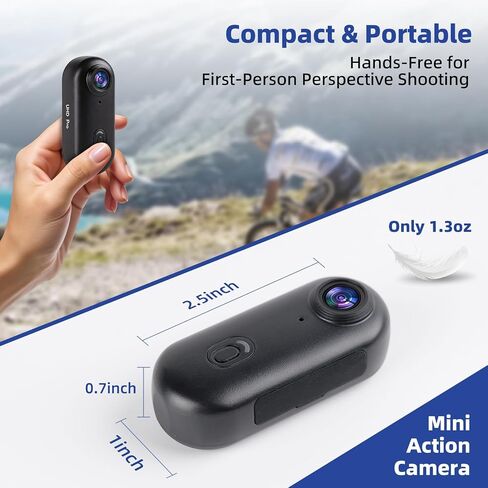 4K Mini Body Camera - Motorcycle Camera with Magnetic lanyard & 64GB Card in Kuwait