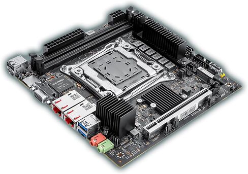 C612 Mini-ITX NAS Motherboard for E5 v3/v4, Dual 10GbE, 10 SATA, Dual M.2 NVMe, ECC Memory Support(1×M.2 Adapter + 2×SFF-8643 Cables) in Kuwait