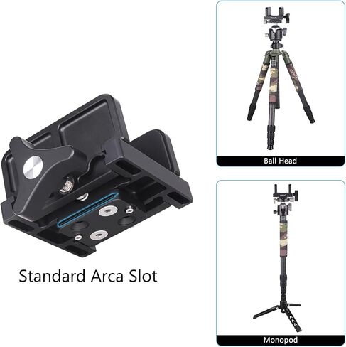 Arca Swiss Rifle Saddle Mount,Aluminum Rifle Saddle Mount,Shooting Tripod Rest for Hunting and Shooting Gun Rifle Crossbow Shooting Rest, Universal Rest Head Clamp in Kuwait