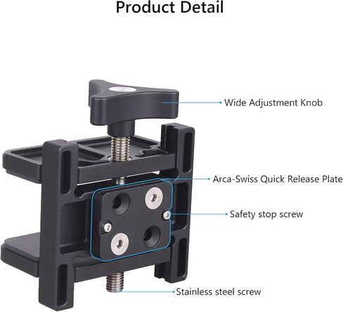 Arca Swiss Rifle Saddle Mount,Aluminum Rifle Saddle Mount,Shooting Tripod Rest for Hunting and Shooting Gun Rifle Crossbow Shooting Rest, Universal Rest Head Clamp in Kuwait