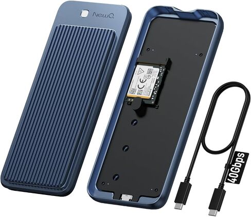 Enhanced USB4 M.2 NVMe PCIe SSD Enclosure - 40Gbps Ultra-Fast Transfer, Tool-Free Setup, Dual-Sided Cooling, with PCIe4.0 256GB SSD in Kuwait