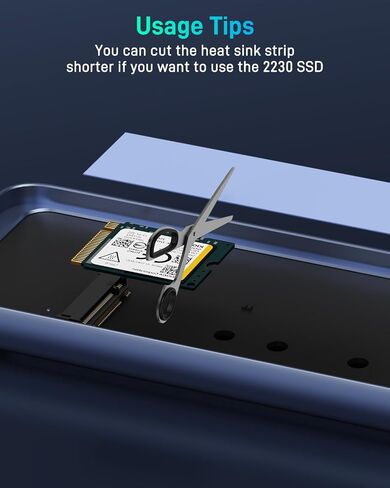 Enhanced USB4 M.2 NVMe PCIe SSD Enclosure - 40Gbps Ultra-Fast Transfer, Tool-Free Setup, Dual-Sided Cooling, with PCIe4.0 256GB SSD in Kuwait