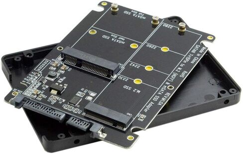 chenyang mSATA Mini SATA/M.2 NGFF SSD to SATA 2.5 inch Hard Disk Case Enclosure(Not Work for NVME SSD) in Kuwait