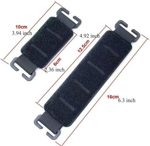 2 Pack Molle Patch Panel Straps with Dual Sided Hook and Loop Attachment Morale Patch Mount Adapter Molle Straps for Military Tactical Backpack American Flag Patches Molle Admin Pouch Pouches in Kuwait