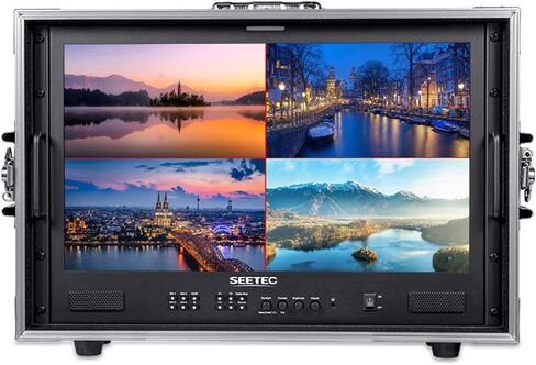 ATEM215S-CO 21.5 inch Multi-Camera Broadcast Monitor with 4x3G-SDI Input Output 1 HDMI in Quad Split Display for Studio Television Production Full HD 1920x1080 (ATEM215S-CO) in Kuwait
