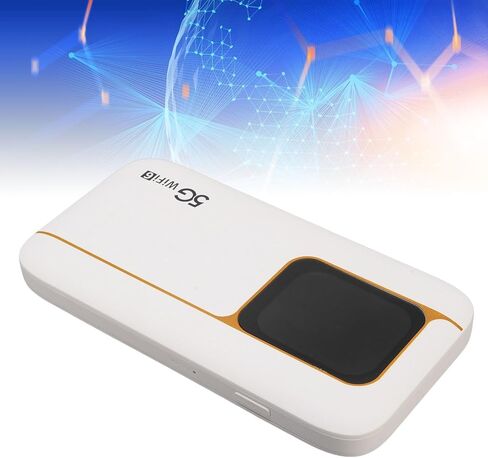 Fabater 5G Portable WiFi Device with 2.01 Inch Touch Screen High Capacity Battery Supports 16 Devices for Families in Kuwait