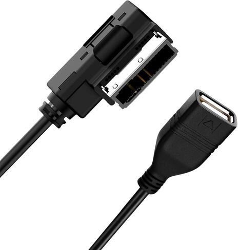 Car Music Interface Audio USB Adapter Aux Cable Compatible for Mercedes Benz, MMI/MDI/AMI to USB Cord for E SL CLA S GLA CLS Class W203 W212 GLK350 ML350 W211 E350 GL450 in Saudi Arabia