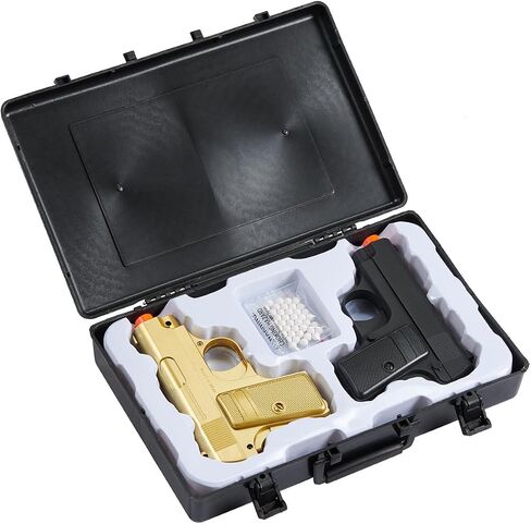 Combact Pocket Twin Spring Airsoft Dual Pistol Combo Pack Set Hand Gun w/Case 6mm BB 0.12g (Case Included) in Kuwait
