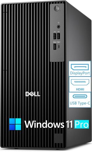 Dell 2026 Pro Tower PC QCT1250 Desktop Computers PC for Home and Business, 14th Gen Intel Processor, Copilot AI, 16GB DDR5 RAM, 512GB PCIe SSD, DisplayPort, HDMI, Support Dual Monitor, Windows 11 Pro in Kuwait