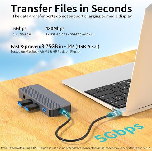 Docking Station Dual Monitor, 10-in-1 USB C Hub with Dual 4K HDMI, VGA, 100W PD, 1 x USB 3.0, 2 x USB 2.0, SD/TF Card Reader, 3.5mm Audio, Ideal for HP/Dell/Lenovo/Mac Laptops in Kuwait
