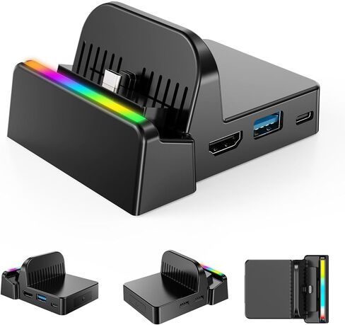 TV Docking Station for Nintenndo Switch 2, Switch & OLED, RGB Charging Dock in Kuwait