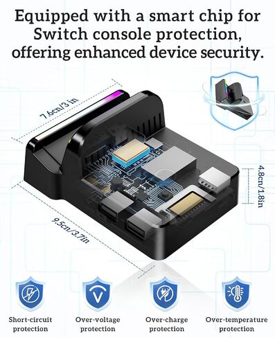 TV Docking Station for Nintenndo Switch 2, Switch & OLED, RGB Charging Dock in Kuwait