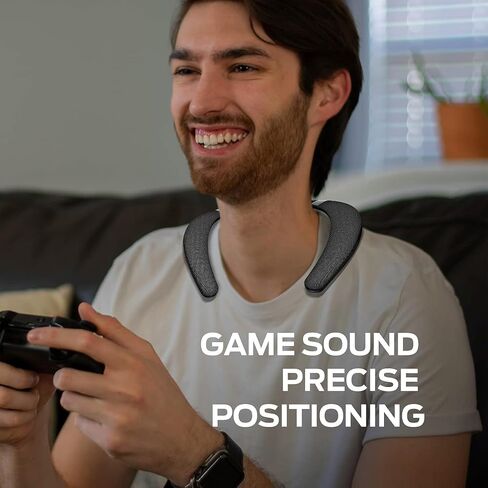 Monster Boomerang Neckband Bluetooth Speaker - Wireless Wearable Speaker with 12H Playtime, IPX7 Waterproof, True 3D Stereo Sound for Home, Sport, Outdoor - Black in Kuwait