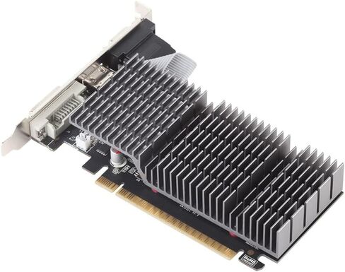 maxsun GEFORCE GT 710 2GB Low Profile Ready Small Form Factor Video Graphics Card GPU Support DirectX12 OpenGL4.5, Low Consumption, VGA, DVI-D, HDMI, HDCP, Fanless Cooling in Kuwait