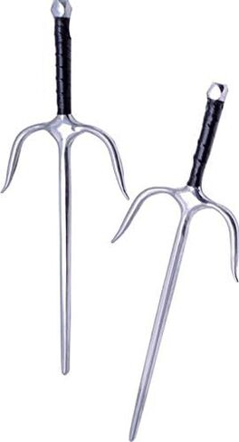 Master USA Martial Arts Training SAIS, Stainless Steel Blades, Wrapped Handle, Practice, Cosplay, Pack of 2 in Kuwait