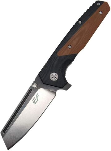 Eafengrow EF68 Folding Knife D2 Blade and G10 Handle with Clip Ball Bearing Pivot Pocket Knife Everyday Carry EDC Tool for Outdoor Rescue Survival (desert) in Kuwait