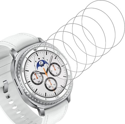 6-Pack Tempered Glass Compatible with Samsung Galaxy Watch 9 8 7 6 5 4 44mm in Kuwait
