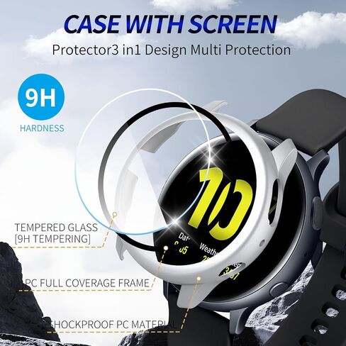 3 Pack for Samsung Galaxy Watch Active 2 40mm Screen Protector Case in Kuwait
