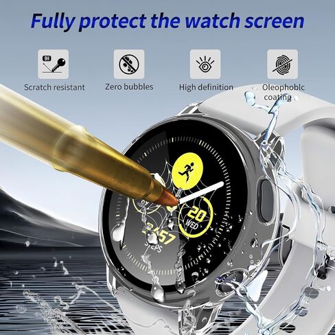 3 Pack for Samsung Galaxy Watch Active 2 40mm Screen Protector Case in Kuwait