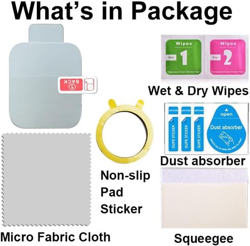 Fitted plastic films providing protection for electronic devices, Compatible with smartwatch AOLON CURVE 2.01", TPU, 6-pack, Full Coverage, Cratch Proof, Bubble Self-healing in Kuwait