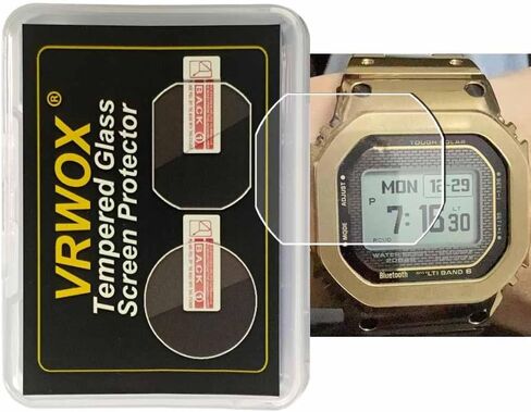 [2-Pcs] Tempered Glass Screen Protector For GMW-BZ5000 Watch Screen Protector,2.5D Rounded Edges 9H Premium Real Anti Scratch,Anti-fingerprint Bubble-free in Saudi Arabia