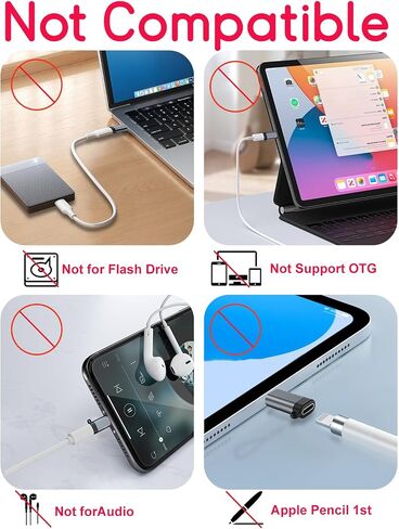 Lightning to USB C Adapter for Fast Charging & Data Sync [Not for Earbuds] in Kuwait